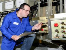 ATK test engineers make final systems checks during avionics string tests. Credit: ATK