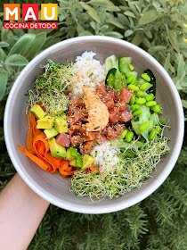 sushi bowl de atun poke tartar receta casero facil fresco