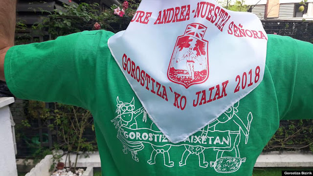 Camiseta y pañuelo de las fiestas de Gorostiza