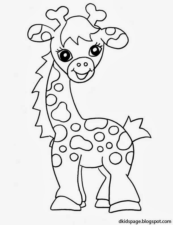 Download Kids Page: Baby Giraffe Coloring Pages | Printable Animals ...