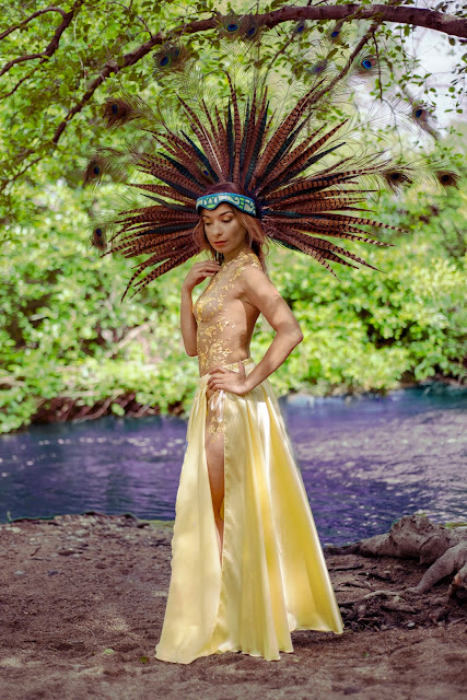 Aztec cosplay fantasy cosplay Yvette Marie Ramirez