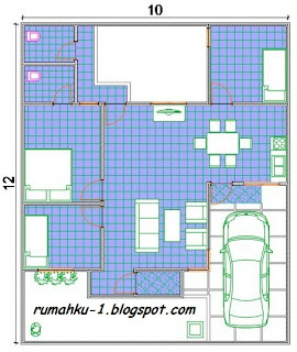 denah desain rumah minimalis