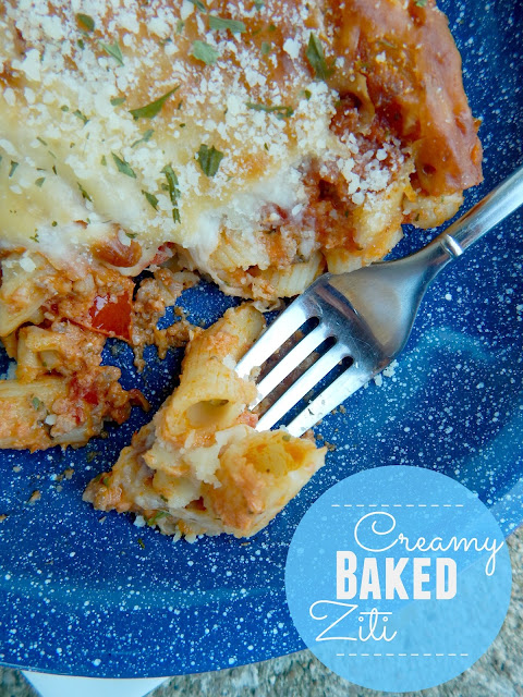 creamy baked ziti (sweetandsavoryfood.com)