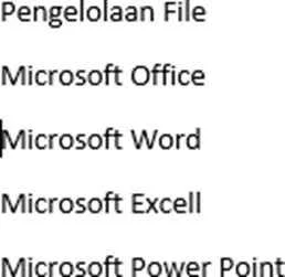 Operasi Dasar Microsoft Word