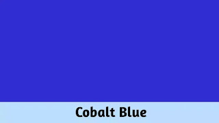 Cobalt blue colour