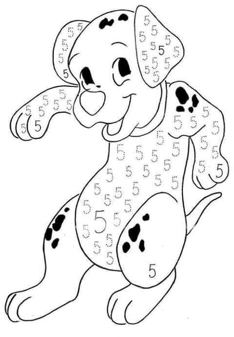 Number coloring pages free printable preschool 