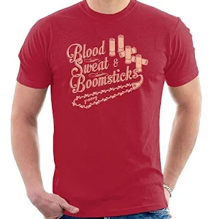 blood seat and boomsticks t shirt evil dead rossa