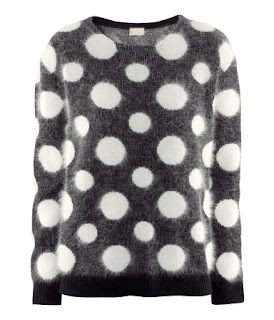 h&m dotted sweater