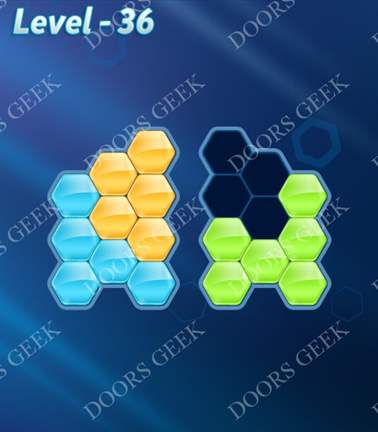 Block! Hexa Puzzle [Novice] Level 36 Solution, Cheats, Walkthrough for android, iphone, ipad, ipod