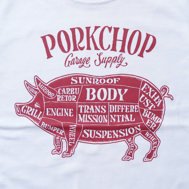 PORKCHOP GARAGE SUPPLY PORK FRONT TEE for Kids ポークチョップ キッズ Tシャツ