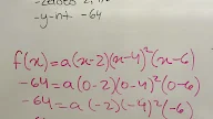 How To Find The Leading Coefficient Of A Polynomial In Factored Form - Now for part b we will use synthetic division.