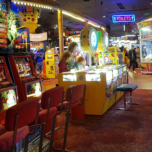 Coral Island Blackpool review 2p machines glowing