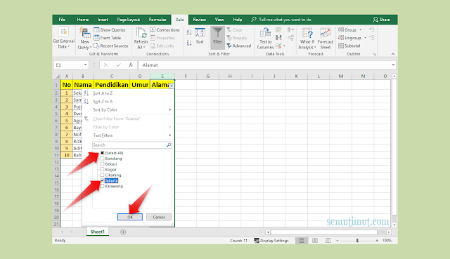 Cara Mengelompokkan Data di Excel 2007