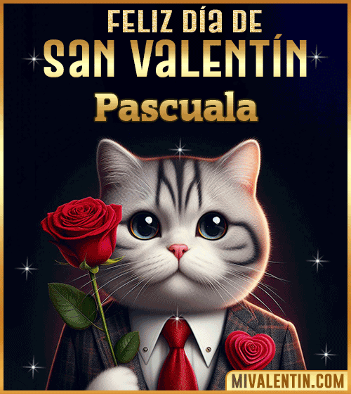Gif con Nombre de feliz día de San Valentin Pascuala