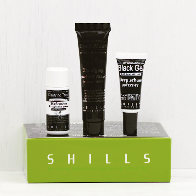 Lovelaughslipstick Blog - Shills Deep Cleansing Blackhead Removal Kit Review - Black Peel Off Charcoal Mask, Sebum Softener and Clarifying Toner from Shills