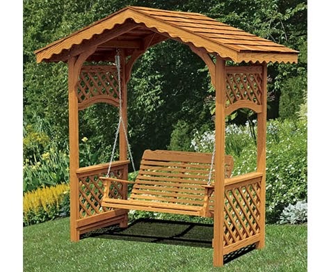 easy building shed and garage: arbor swings design arbor