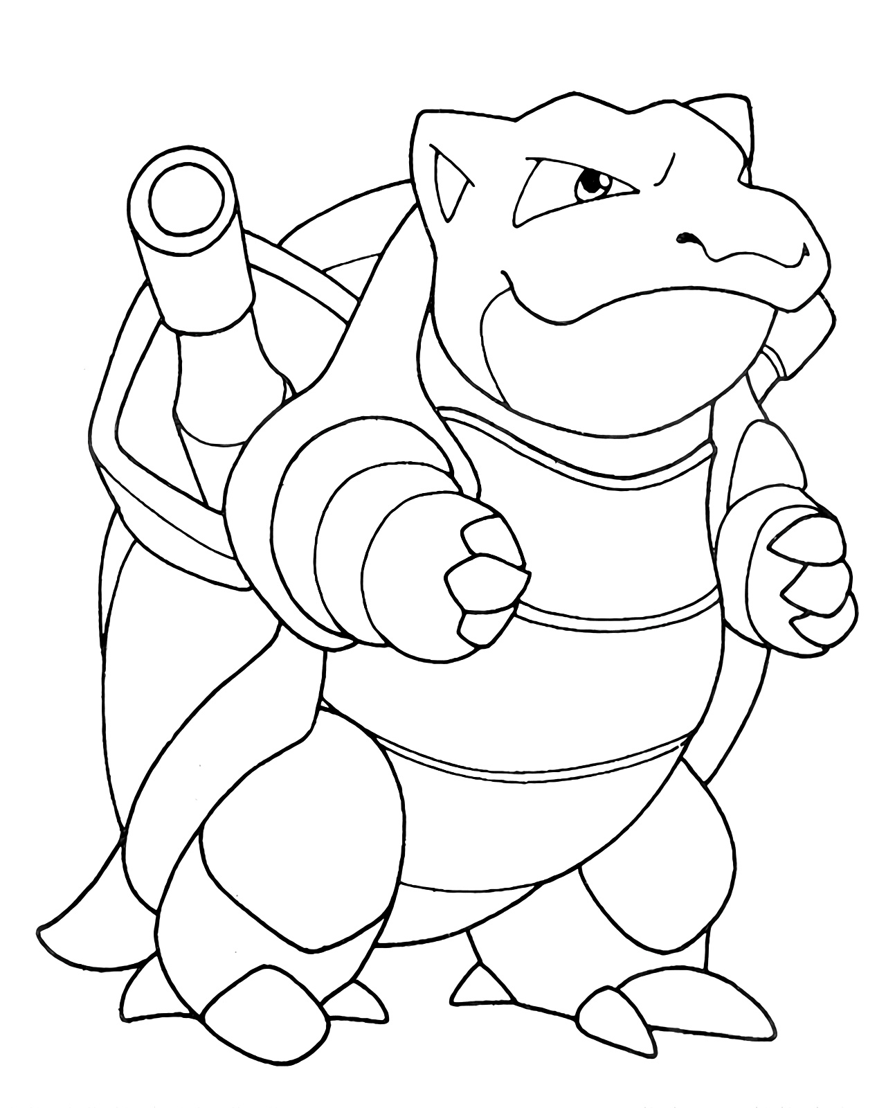 Download Free Blastoise Coloring Pages Collection - Free Pokemon Coloring Pages