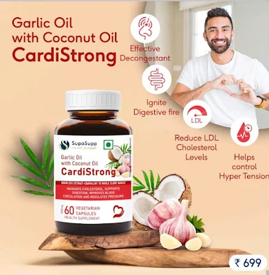CardiStrong | Garlic Oil Capsules, 60 Vegetarian Capsules | 500mg