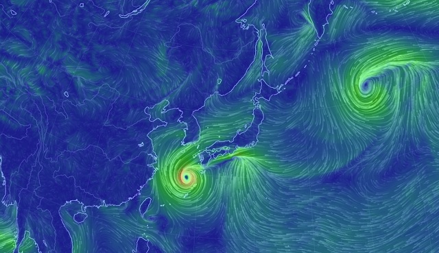 風の流れが視覚的に見れるサイト「earth:」が面白い【n】　地球の風をビジュアル化