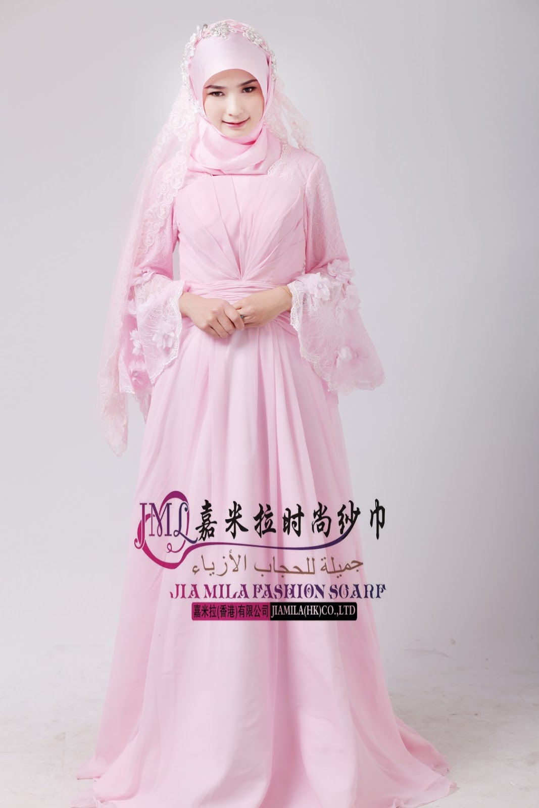 Contoh Gaun Pengantin Muslimah Simple  Tapi  Elegan 