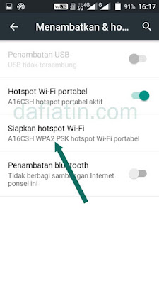 Cara Memberi Password di Hotspot Android