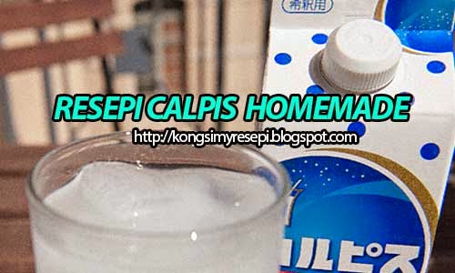 Kongsi MyResepi: Air Minuman Calpis Homemade Ringkas Tapi 