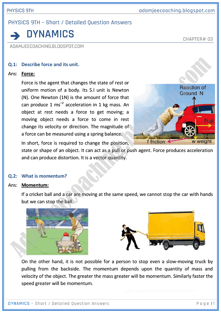 dynamics-short-and-detailed-question-answers-physics-9th