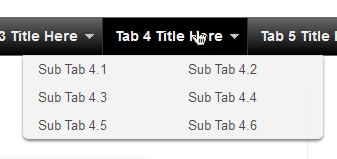 Navigation Menu with Sub-tabs in Two Columns for Blogger blogger navigation menu, css menu, drop-down menu
