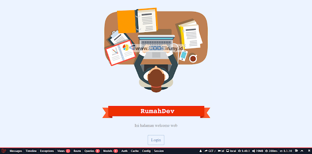 Tampilan Starter Kit Laravel 9 - 1
