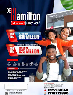 "De - Hamilton Estate, Ilamija, Ibeju - Lekki, Lagos - The Perfect Investment Opportunity"