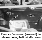 Ford Mondeo timing belt covers removal and refitting