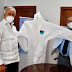 MINISTERIO DE SALUD PÚBLICA RECIBE DE AEROPUERTO INTERNACIONAL DEL CIBAO 16,000 TRAJES DE BIOSEGURIDAD 