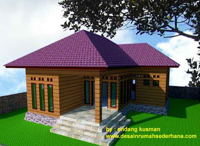 Gambar Desain Rumah Mungil Minimalis - 3D