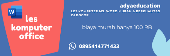 les komputer ms. word di bogor