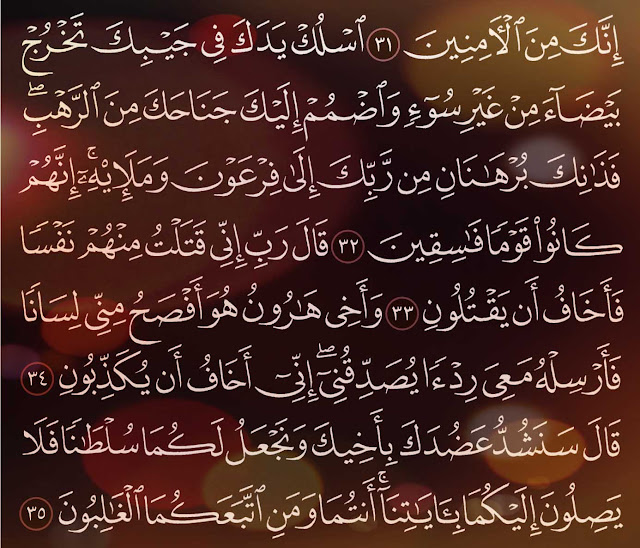 شرح وتفسير سورة القصص Surah AlQasas  ( من الآية 29 إلى ألاية 35 )