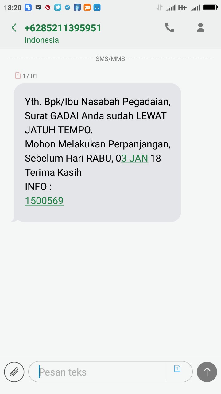 SMS Penipuan di Promo Telkomsel