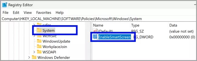 6-Registry-Editor-EnableSmartScreen