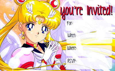 sailor moon invitations