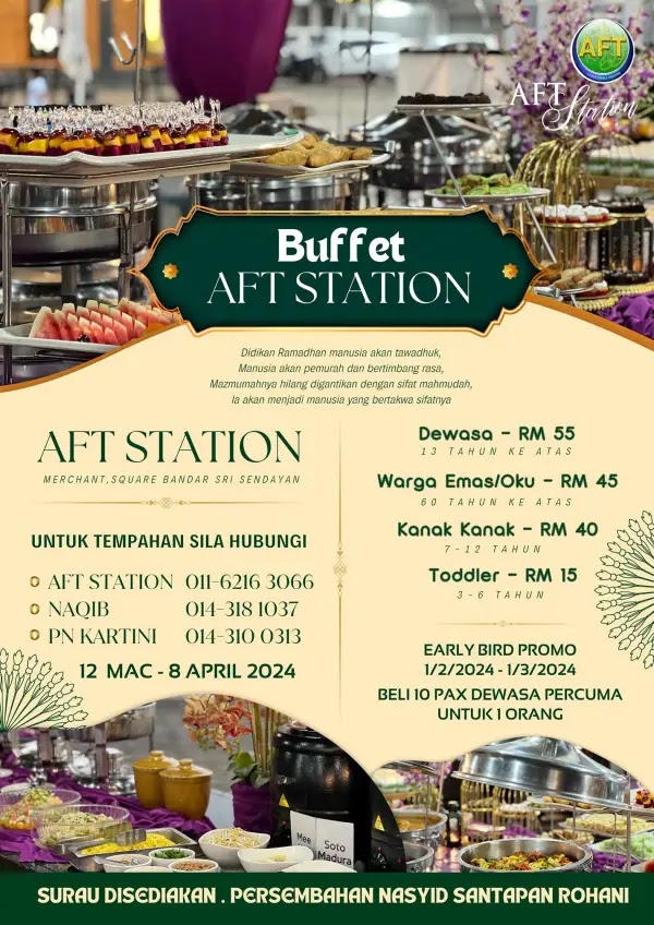 Harga Buffet Ramadhan di AFT Station