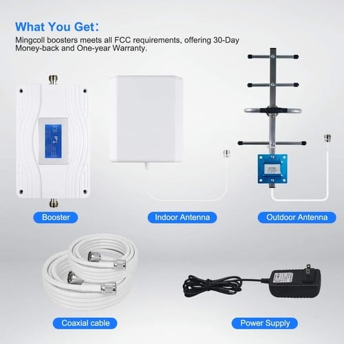 JACOOL Dual Band Verizon Cell Phone Signal Booster