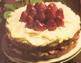 Receta de Torta de Fresas y Merengues