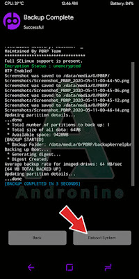 Cara backup kernel android