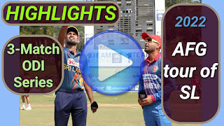 Sri Lanka vs Afghanistan ODI Series
