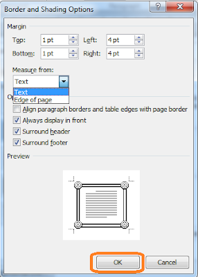 Membuat Border/Bingkai Pada Halaman Ms Word