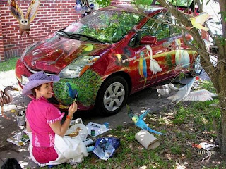 funny modified car painting