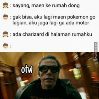 Gambar meme lucu kocak semangat main pokemon go buat dp bbm