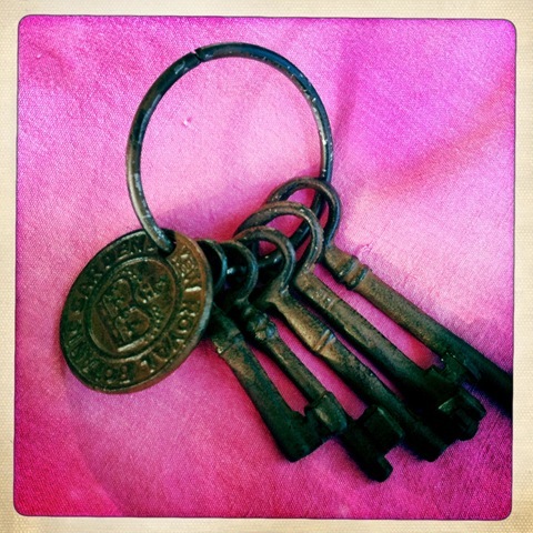 April - a set of keys