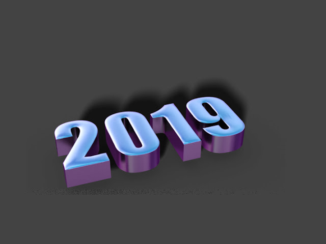 happy new year 2019 3d png images