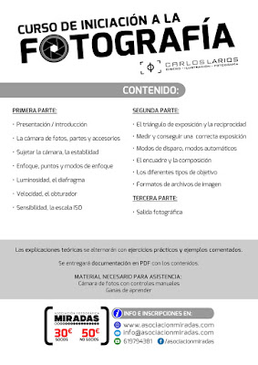 Curso de Iniciación a la Fotografía con Carlos Larios