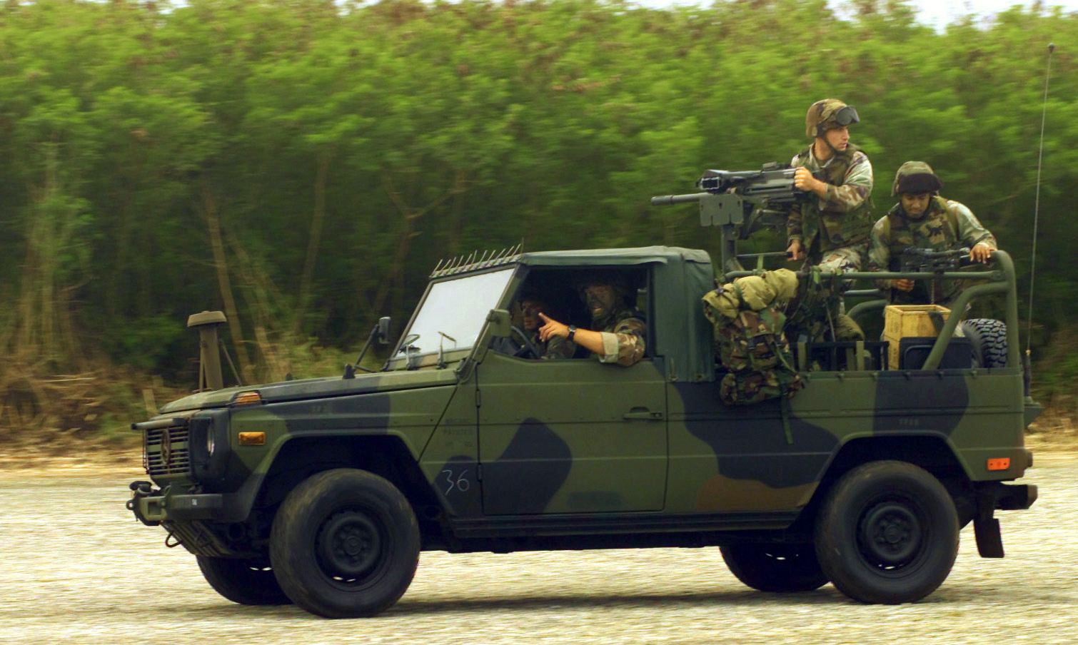 The USMC Interim Fast Attack Vehicle IFAV is a modified version of 